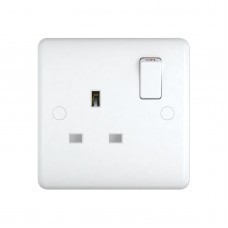  13A Switched Sockets, 1 Gang, DP, wall fitting ST2012 