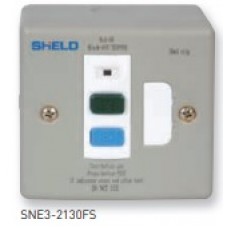  13A Fused Spur Units, Metal,SNE3 2130FS Unswitched with RCD