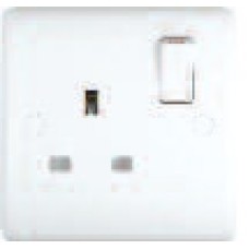  13A Switched Sockets, 1 Gang, SP, wall fitting ST2011 